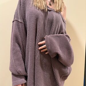 FP Movement by Free People Off-Shoulder Mauve Sweater